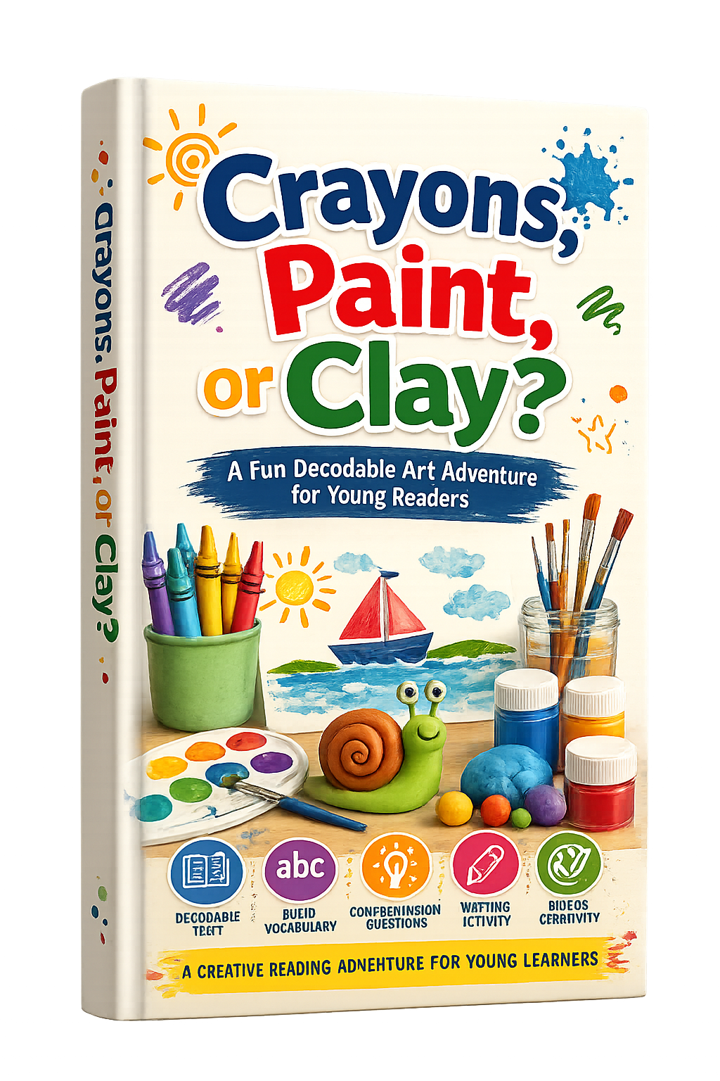 Crayons, Paint, or Clay? — A Fun Decodable Art Adventure for Young Readers